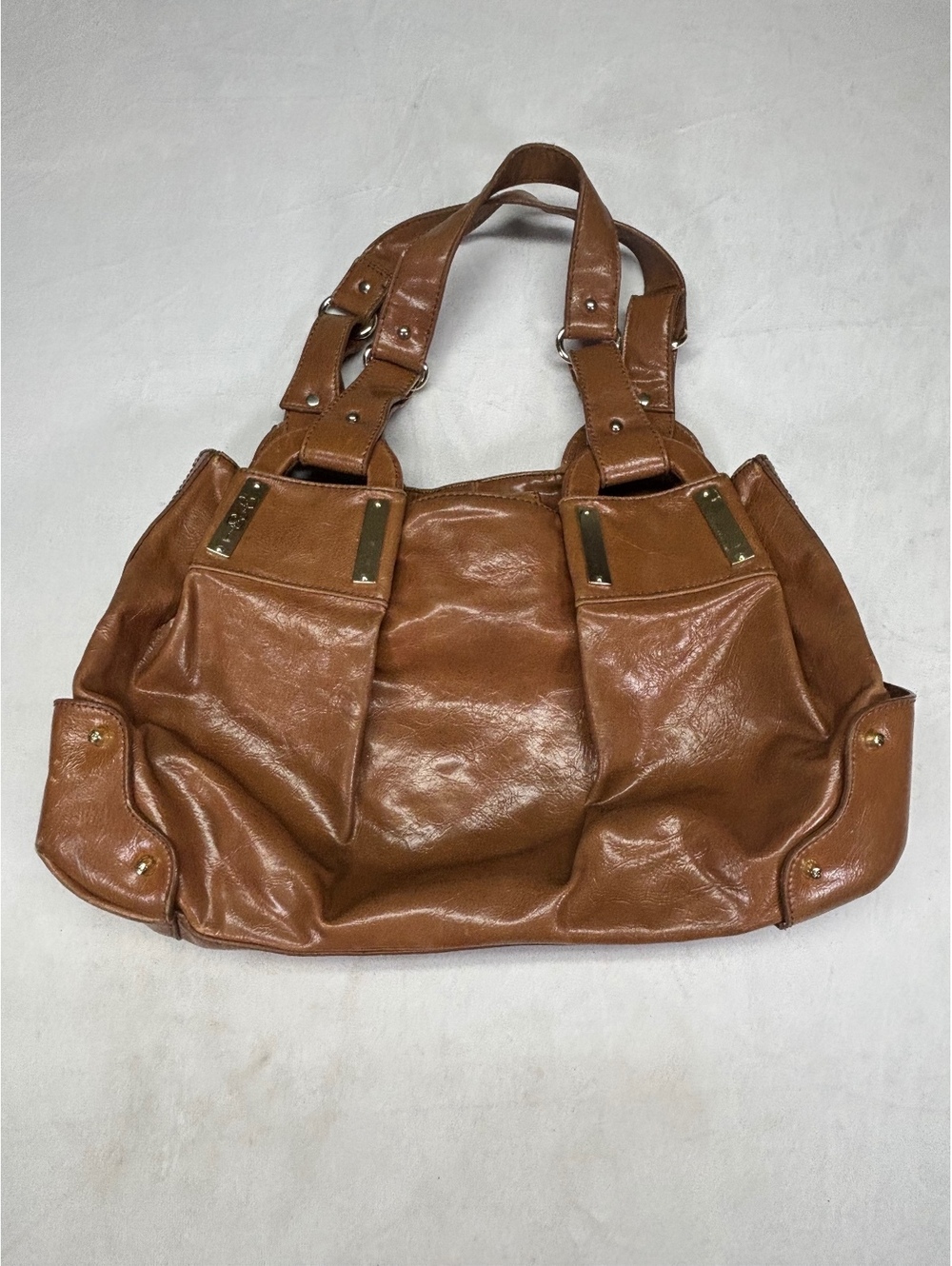 Jessica Simpson Brown Leather Shoulder Bag